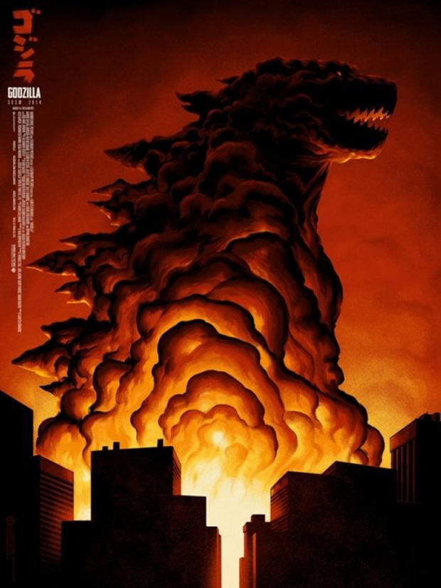 New GODZILLA poster is a hand drawn thing of beauty!
